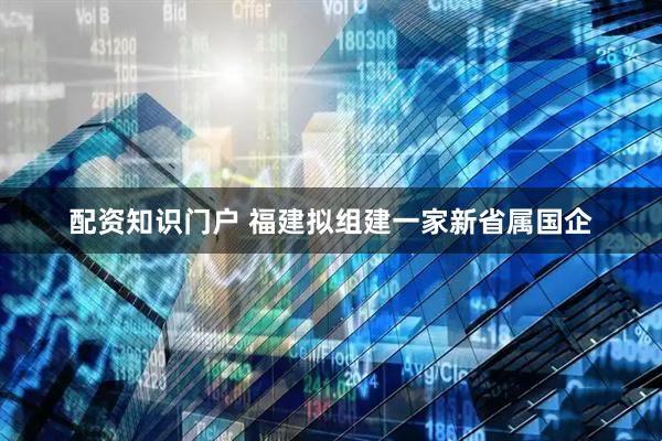 配资知识门户 福建拟组建一家新省属国企