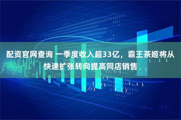 配资官网查询 一季度收入超33亿，霸王茶姬将从快速扩张转向提高同店销售