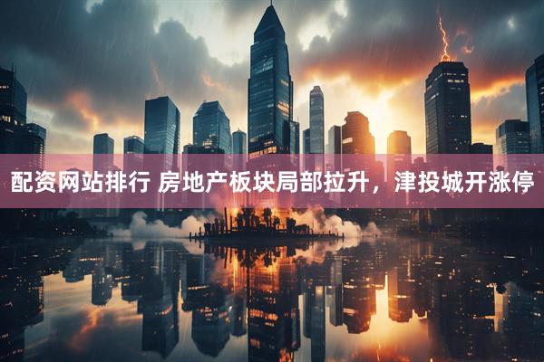 配资网站排行 房地产板块局部拉升，津投城开涨停